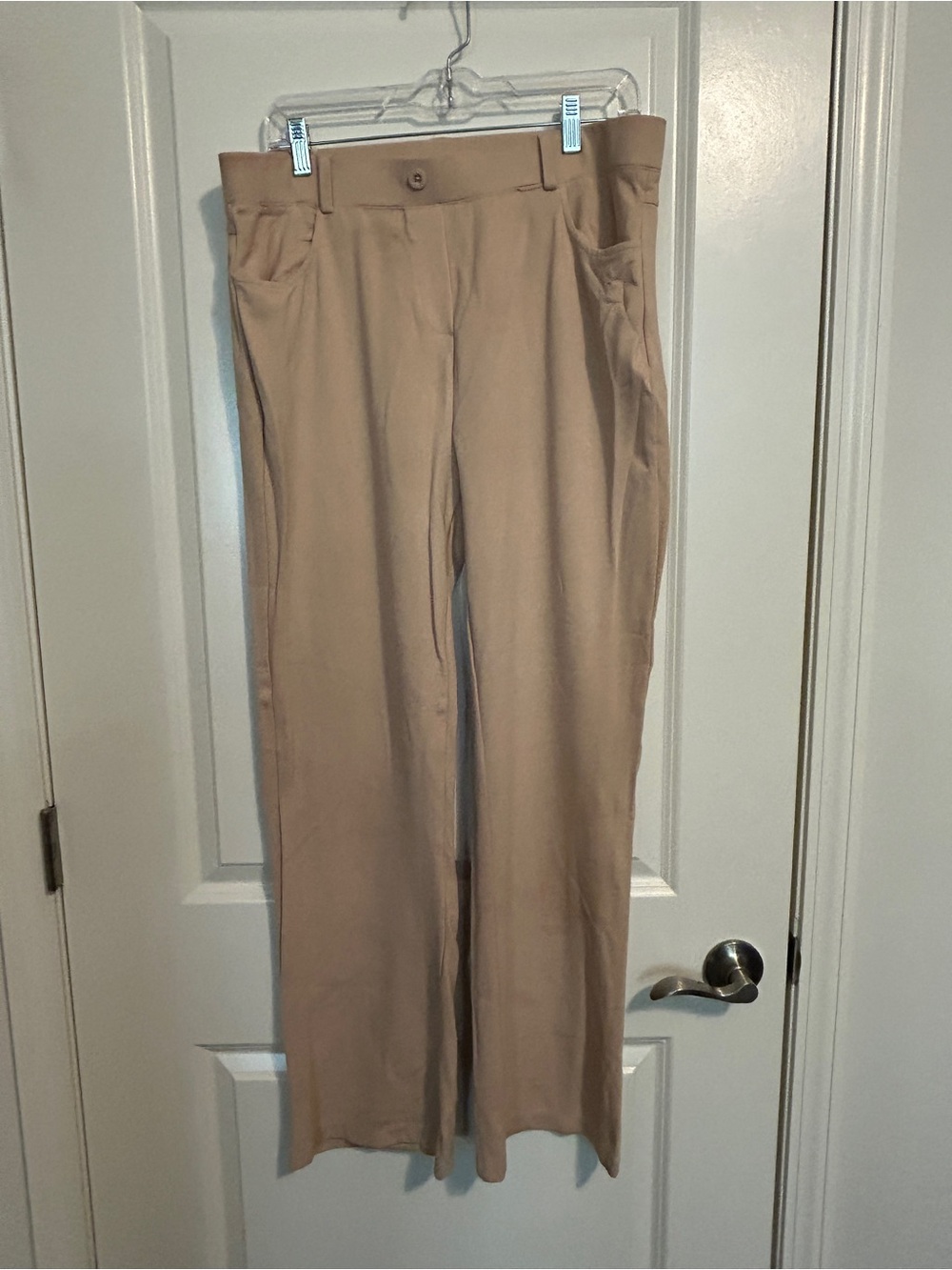 Libian Light Brown High-Rise Wide-Leg Trousers
